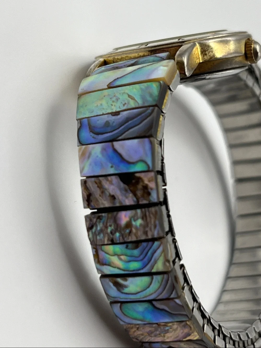 Women's Abalone Shell Dial Watch in Iridescent Multicolor